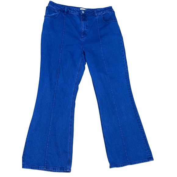 gorman Denim - Gorman Blue High Rise Wide Leg Jeans Size 18 Cotton Denim Australia
